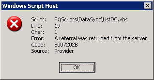 Error Message