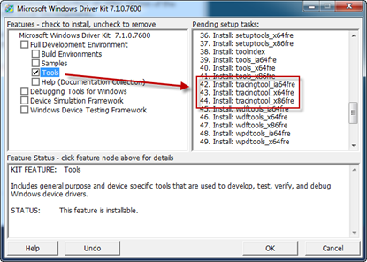 Microsoft Windows Driver Kit: 7.1.0.7600 | Tools