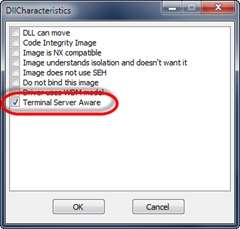 Set Terminal Server Aware Flag